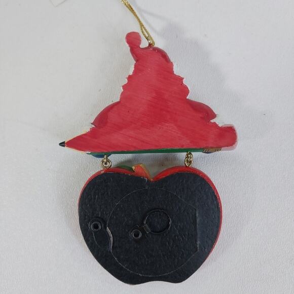 Santa Picture Frame Ornament Christmas Keepsake Holiday Decoration School 2008 - Picture 3 of 4